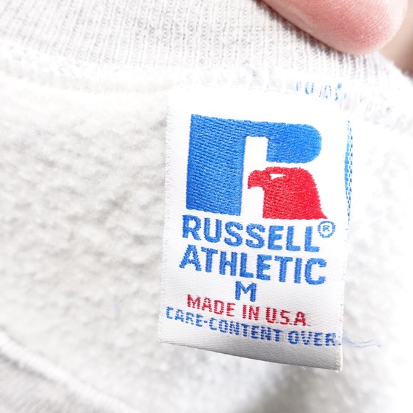 VINTAGE BULLDOG BASKETBALL PURE DAWG USA MADE RUSSELL ATHLETIC SWEATSHIRT SZ M - Picture 3 of 8